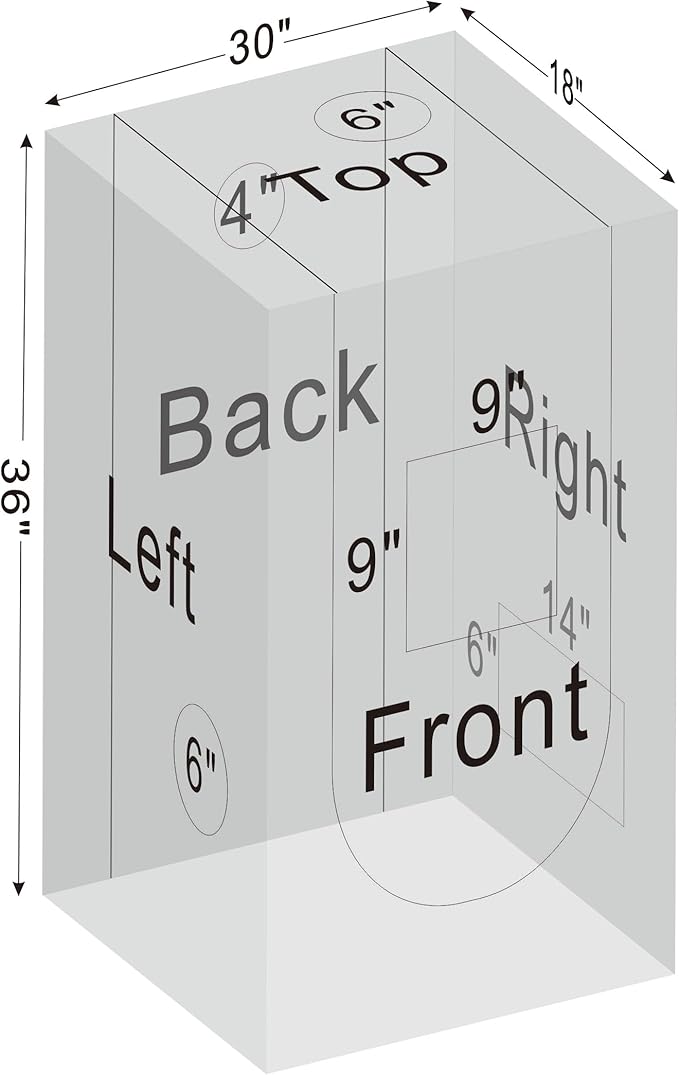 18"x30"x36" Grow Tent for Indoor Plants 600D Mylar Hydroponic High Reflective GrowTents for Plant Fruit Flower Veg Growing