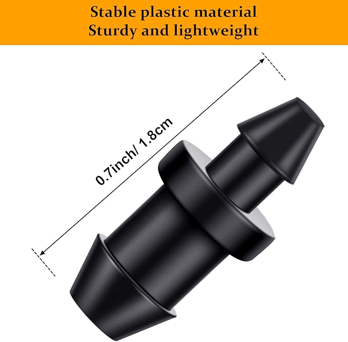 150 Pieces Drip Irrigation goof plug 1/4 1/2 Drip Irrigation Tube End Closure Hole Plugs for Home Garden Pipe Supplies