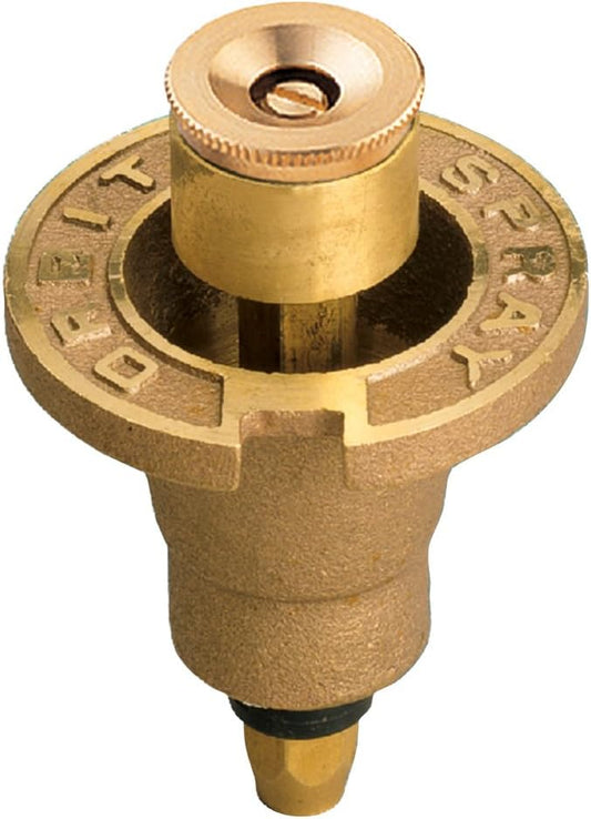 Orbit 54070 Brass Pop-Up Flush Head Sprinkler with Full Pattern Spray Nozzle