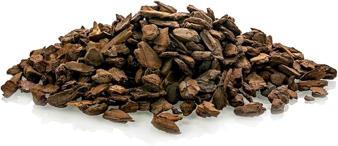 New Zealand Pinus Radiata Bark - Organic Hand Mixed New Zealand Orchiata Pine Bark for Orchids - Medium Chips 9-12mm - 5 Quart Bag