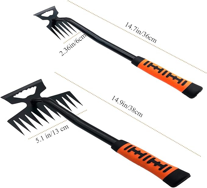 Weed Puller Tool, Artifact Garden Tools, 2024 Upgraded Uprooting Weeding Tool with Gloves, Manganese Steel Weed Remover Tool for Garden, Farm Weeding and Planting (11-Teeth)