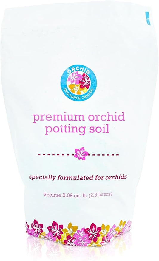 Orchid Soil Mix - Premium Potting Blend - Fast Draining, Non-Toxic, Nutrient-Rich, Sustainable - Ideal for Repotting Indoor Orchids - USA-Made - 1 Bag