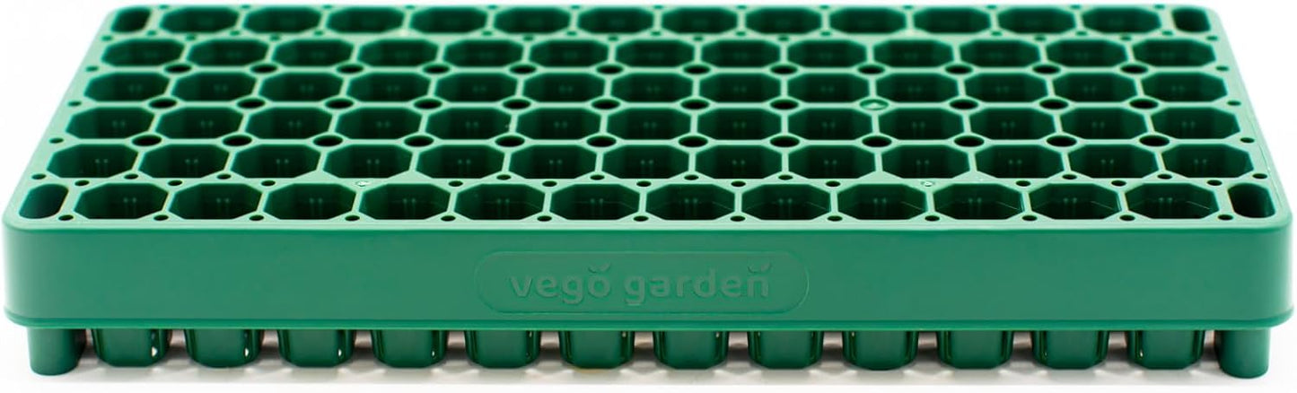 Vego garden 10" x 20" 76 Cells Seed Starter Tray Stackable Seedling Starting Germination Trays for Plants Planting Vegetables Herbs Flowers