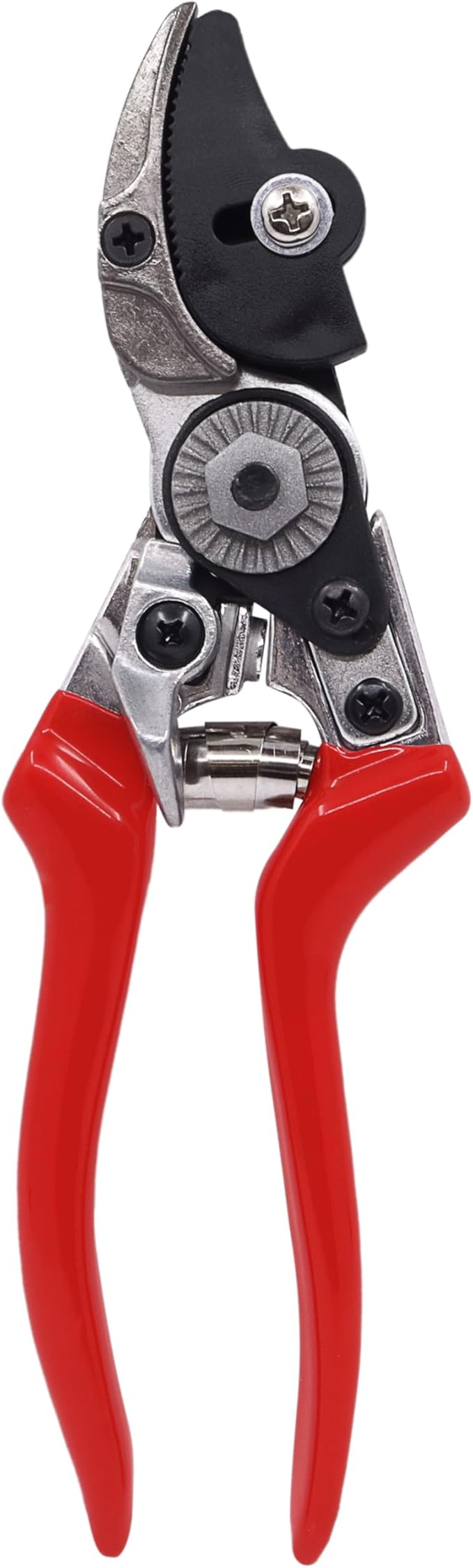 Zenport Z202 Heavy Duty Pruner, Cut-n-Hold, Red Handles, 8-Inch