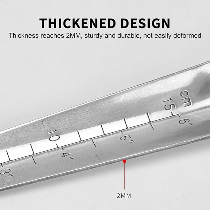 Seeding Widger, Stainless Steel Garden Planting Trowel with Scale, Long Narrow Hand Shovel for Planting Weeding Digging Fertilizer