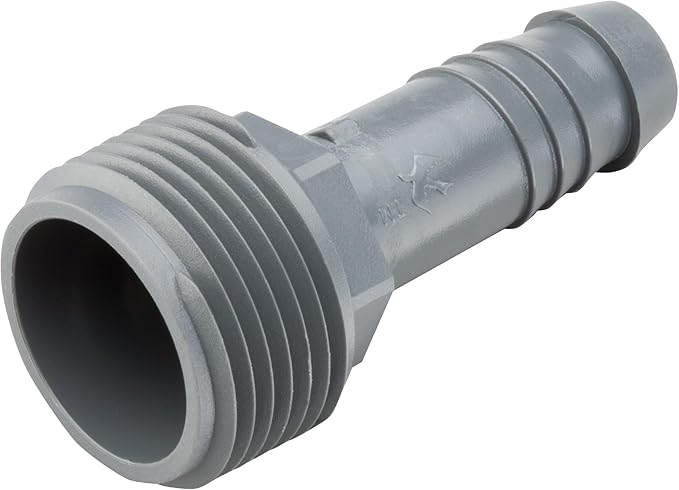 Rain Bird SWGA075S EZ Pipe/Swing Pipe Coupler Fitting, 3/4" Male Pipe Thread x 1/2" Barb Adapter 1-Pack