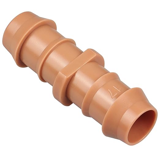 Drip Irrigation Barbed Coupling：20 Pack Drip Irrigation Coupler Parts Fits for 1/2 Inch Drip Irrigation Tubing 17mm 0.600" ID Coupling Connectors for Patio Lawn Garden