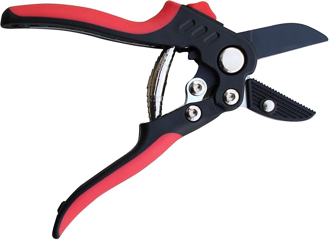 TABOR TOOLS S852A Anvil Hand Pruner with Compound Action, Makes Clean Cuts. Professional Sharp Secateurs, Pruning Shears, Garden Shears, Clippers for the Garden.