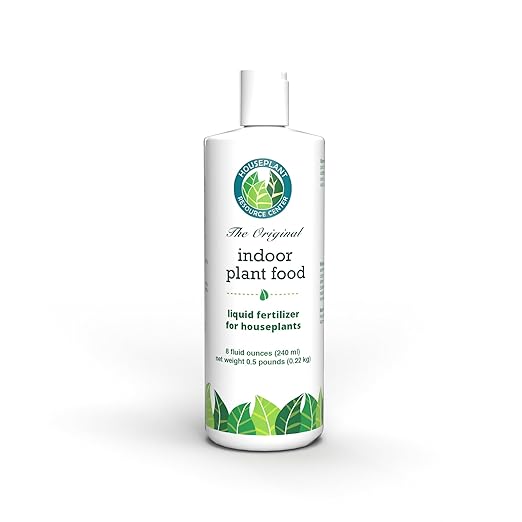 Indoor Plant Food by Houseplant Resource Center - Organic Liquid Fertilizer for Pothos, Peace Lily, Monstera, Cactus and More - 8 oz