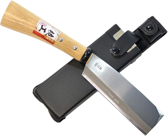 KAKURI Japanese NATA Tool Knife Small 6" Made in Japan, Bushcraft Hatchet Axe with Sheath for Camping, Outdoor, Campfire, Gardening