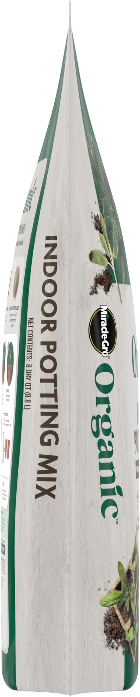 Miracle-Gro Organic Indoor Potting Mix, Protects Against Over and Under Watering, for Indoor Container Plants, Houseplants and Starter Plants, OMRI Listed, 8 qt.