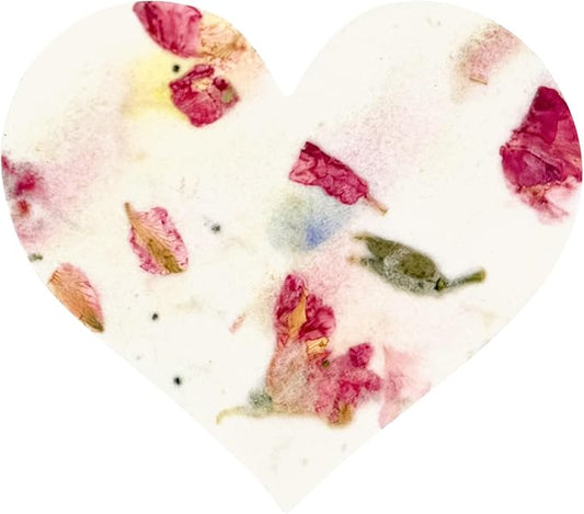 50 pcs Large Pink Hearts – Plantable Seed Paper for Weddings, Gifts, and Life Events (#17s)
