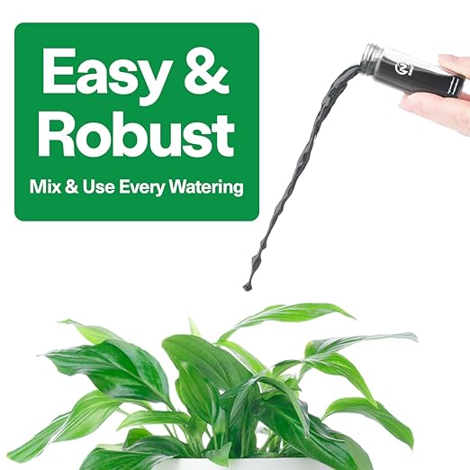 Noot Bio-Organic Plant Food Liquid Fertilizer - Makes 7 Gallons - Root Boosting Mycorrhizae - Fast Growth for Monstera, Aroid, Succulent, Orchid, Calathea, Philodendron - Use Every Watering (2 Vials)