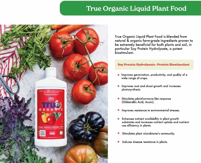 True Organic Liquid Bloom Boost – Organic Bud, Bloom & Blossom Fertilizer – 32 fl. oz. Bottle Covers 60 Sq. Ft.