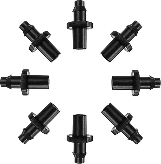 uxcell Single Barb Drip Pipe Connector 4/7mm Hose Fitting for Garden Agricultural Irrigation System, Plastic 40pcs