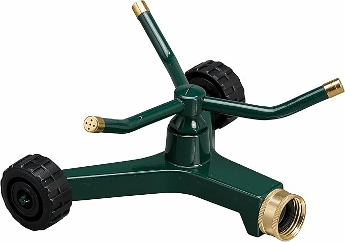 3-Arm Metal Sprinkler with Wheel Base (3-Arm Sprinkler)