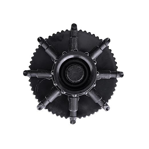 Raindrip 13800UB, Hydro-Port Adjustable Eight-Outlet Bubbler, Drip Irrigation Emitters for Drip Irrigation Gardening Systems, up to 30 GPH Per Outlet, 1/2-Inch FPT Inlet, Black/Blue