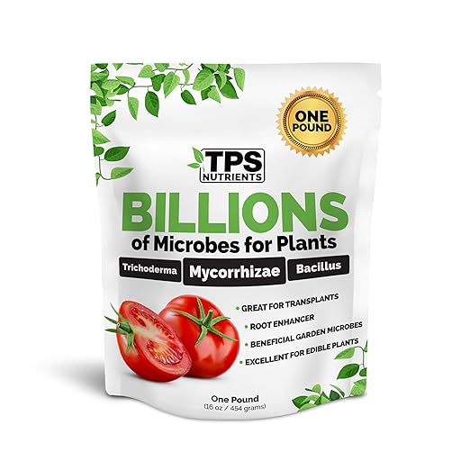 TPS NUTRIENTS Billions Concentrated Microbial Root Enhancer, 100% Water-Soluble with Mycorrhizae, Bacteria and Trichoderma, 16 oz (1 Pound)