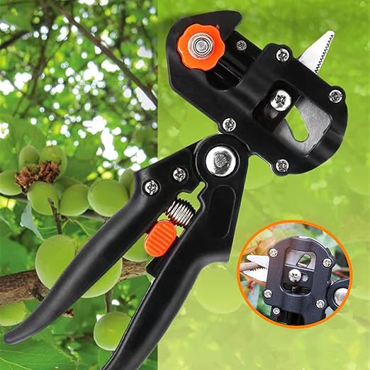 SUCA Grafting Tool Kit, Garden Pruner Tools with Replacement Blades, Plant Branch Vine Fruit Tree Cutting Tool Kits Scissors, Perfect for Fruit Trees Grafting (tool 1)