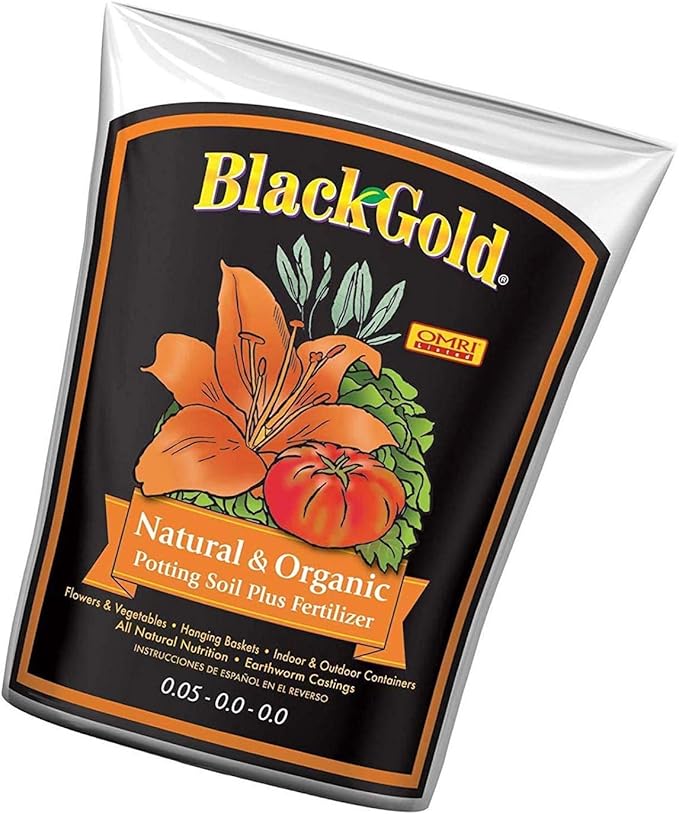 Sun Gro SUGRBG2 13020402 Black Gold Natural and Organic Soil, 2 Cubic Feet (Тhrее Pаck)