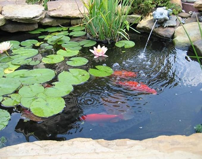 Pond Liner 15 x 20ft 20 mil Pond Liners for Outdoor Ponds, UV Resistant LDPE Fish Pond Liner for Backyard Koi Ponds, Pool, Water Features, Fountains, Waterfall and Water Gardens, Black