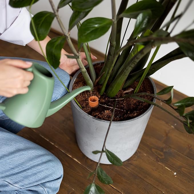 2pcs 5in Terra Cotta Watering Pots Terra Cotta Watering Terracotta Watering Spikes 33oz Terracotta Watering Simple Irrigation Peripheral Water System Self Watering System Clay Watering Pot