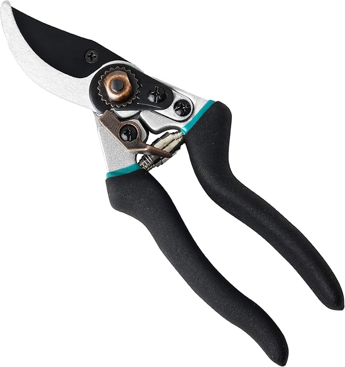 Flora Guard Pruning Shears 8.6" Bypass Garden Shears, Professional Ultra Sharp Sk5 Steel Garden Clippers, Heavy Duty Durable Ergonomic handle Plant Cutting Scissors Tools, Yard Hedge Branch Trimmer