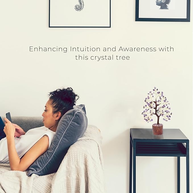 Amethyst Crystal, Crystal Tree, Spiritual Gifts For Women, Reiki Decor, Money Tree, Feng Shui Decor, Gemstones And Crystals, Office Decoration, Crystal Bonsai Tree, Spiritual Stuff, Small Office Decor