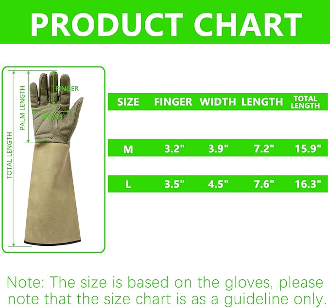Professional Rose Pruning Thorn Proof Gardening Gloves with Long Forearm Protection for Men and Women