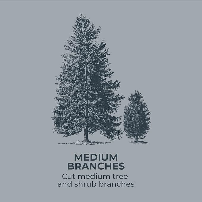 WOODLAND TOOLS Co. Heavy Duty LeverAction Lopper – 28" Tree and Branch Cutter with High Carbon Steel Blades for Effortless Pruning