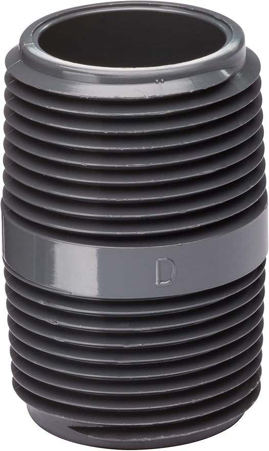 Rain Bird RISER2_100 PVC Spray Head Riser, 1" Male Pipe Thread x 1" Male Pipe Thread, 2" Length