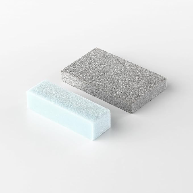 Wazakura 2PCS Cleaning Tool Sap and Rust Eraser Set for Blades, Garden Scissors, Bonsai Tools, Made in Japan Medium and Soft Grade Stain Remover Kit - 2PCS Medium and Soft Grade Sap Rust Eraser Set