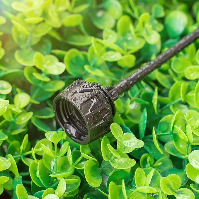 Universal 3/4 Inch Female Pipe Thread to 1/4 Inch Drip Irrigation Tubing Adapter, 6 Pack 1/4 In. Barbed Drip Line x 3/4 In. Faucet PVC Adapter Connect 3/4" FHT Garden Faucet Hose Bibb