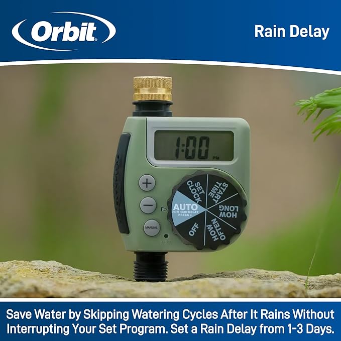 Orbit 62056 One Outlet Single-Dial Hose Faucet Timer