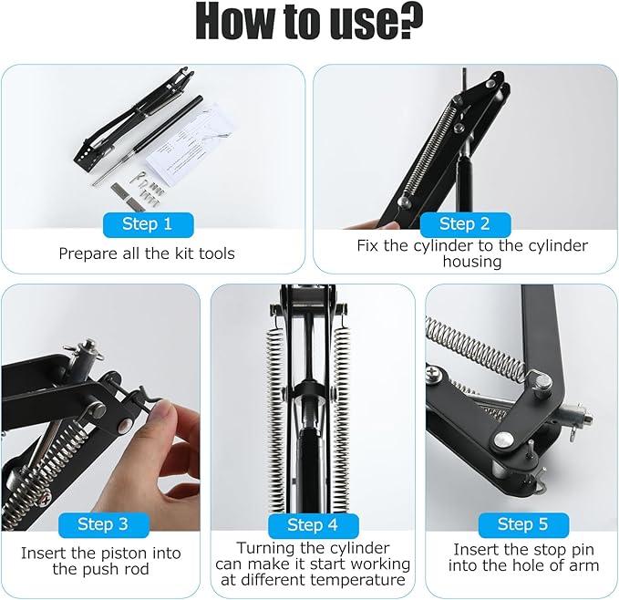 CHANGE MOORE Auto Vent Opener Automatic Greenhouse 1Pack Window Opener Roof Vent Opener Auto Vent Kit Sensitive Gardening Tools Automatic Greenhouses Supplies (Dual Spring Up to 33lbs)
