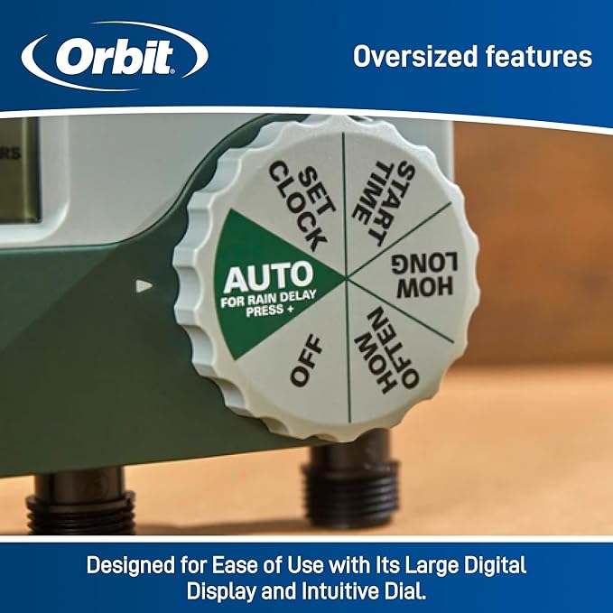Orbit 56082 3-Outlet Hose Watering Timer, Green (3 Outlet)