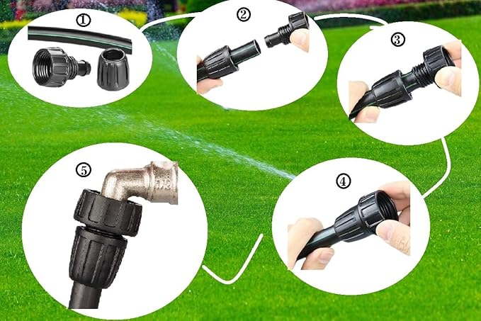 3/4 Inch Female Pipe Thread to 1/2 Inch Drip Irrigation Tubing Adapter: 12pcs 1/2 In. Barbed Drip Line x 3/4 In. Irrigation Hose Connectors 3/4" Garden Hose to 1/2" Drip Tubing Drip (1/2 Inch)