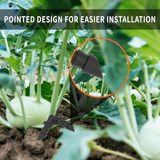 280 Pcs Drip Irrigation System Fitting Kit for 1/4 inch Irrigation Tubing Hose, Greenhouse Garden Plant Irrigation Fittings with Barbs Six Fittings for Easy Installation