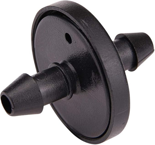 Raindrip 117025B, 1 GPH Inline Dripper for Drip Irrigation Systems, 25-Pack, Drip Irrigation Emitters for Drip Irrigation Gardening Systems, Fits 1/4-Inch Suppy Tubing, Black