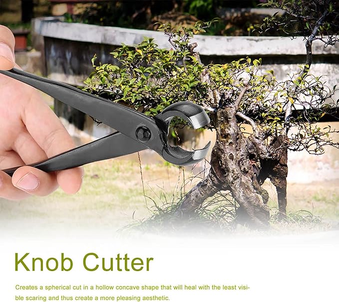 Bonsai Concave Cutter, Bonsai Tools Concave Cutter, 8.4 Inch Manganese Steel Alloy Sharp Blade Round Edge Knob Cutter, Gardening Concave Pruner(210mm / 8.27inch)(210mm)