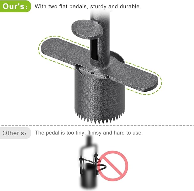 Dolibest Sod Plugger, Turf Cutter and Grass Plugger Tool with Dual Pedals, Sharp Serrations, and Non-Slip Soft Rubber Grip Handle, Perfect for Zoysia, Bermuda and More