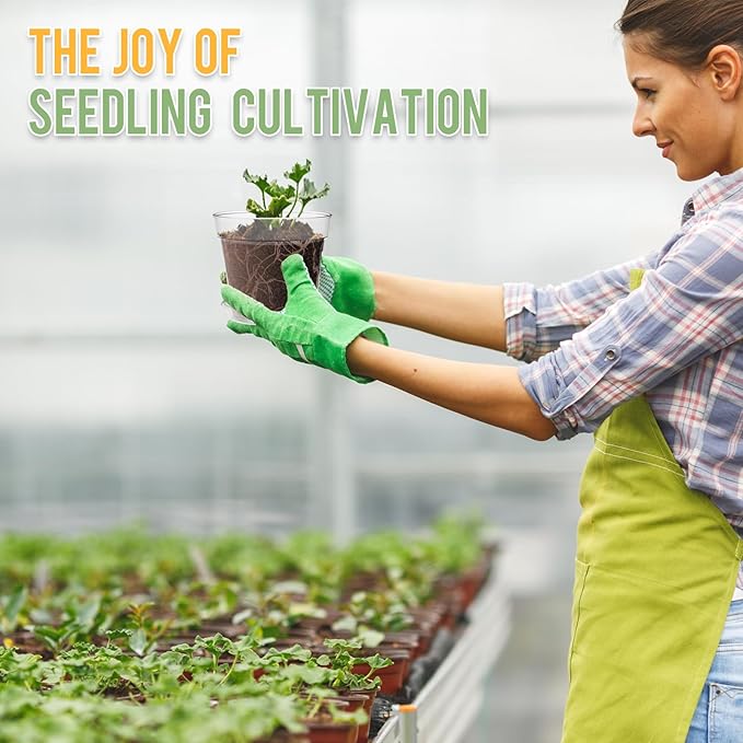 4 Inch Clear Nursery Pots, Set of 8 Transparent Plant Flower Pots for Small Indoor Plants with Drainage Holes & Trays, Plastic Seedling Starter Pots for Various Plants