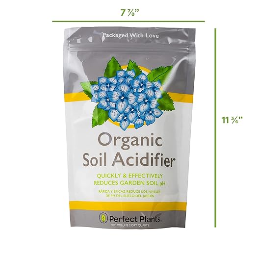 Perfect Plants Organic Soil Acidifier 2Qt | Sulfur Based Plant Food | Changes Hydrangea Flower Color (2qts.)