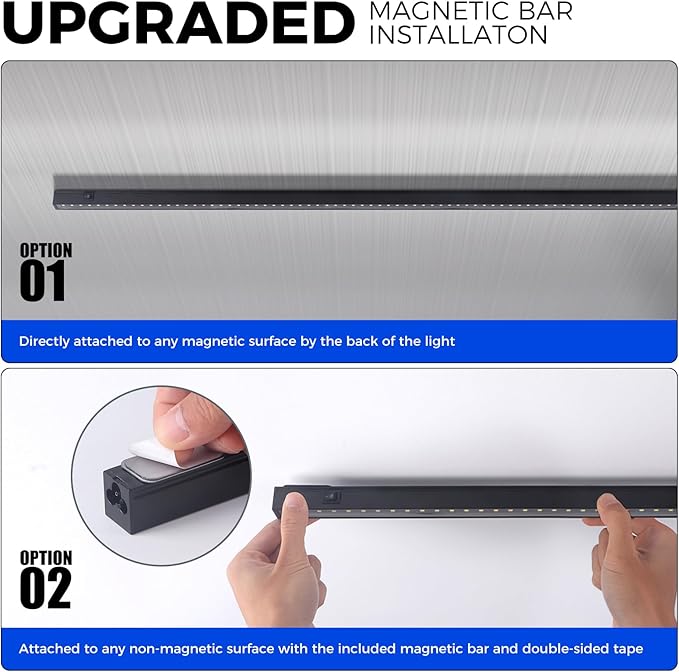 Barrina T5 Plant Lights for Indoor Growing, 3FT 128W (8 X 16W) Led Grow Light with Magnetic Design, Full Spectrum Grow Light Strip with Black Cover, Plug and Play, 5000K, 8 Packs