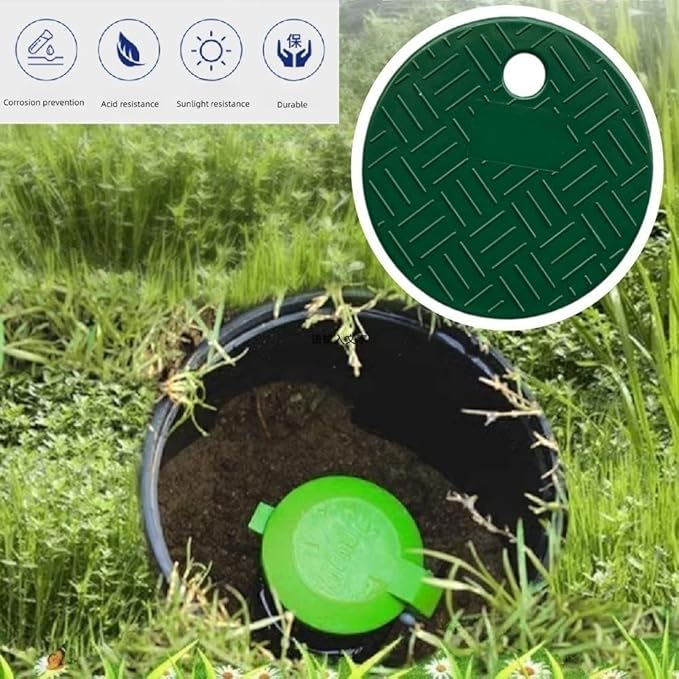 2 Pcs Sprinkler Valve Box Cover, Cover for Irrigation System, Round ID 5.5" OD 6" Sprinkler Valve Box Cover Lid, for Sprinkler in Ground Outside
