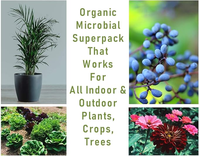 Microbial Superpack for Living Soil. Revitalize Plants (8 Oz)