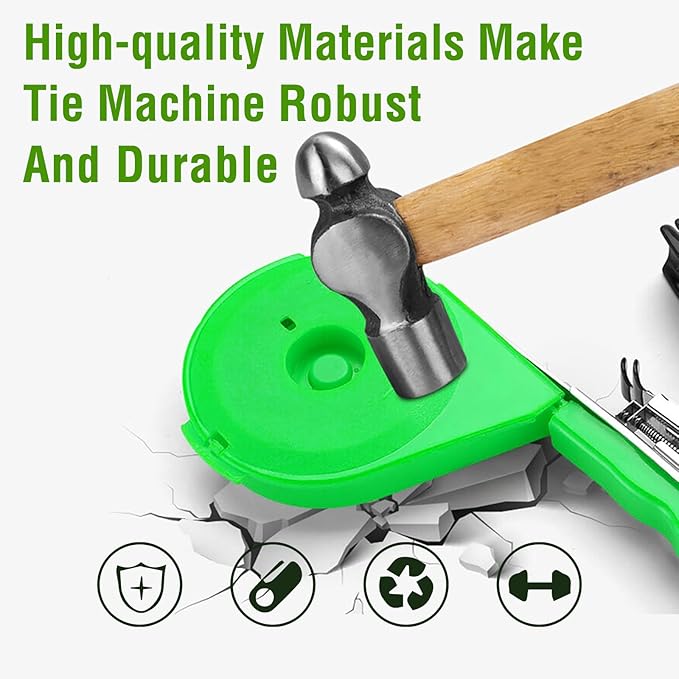 Plant Tying Machine,Plant Tapener,Tape Gun,Garden Vine Tying Tape with 20 Rolls and 10000pcs Staples,Vineyard Tool Garden Tools for Grapes, Raspberries, Tomatoes and Vining Vegetables etc