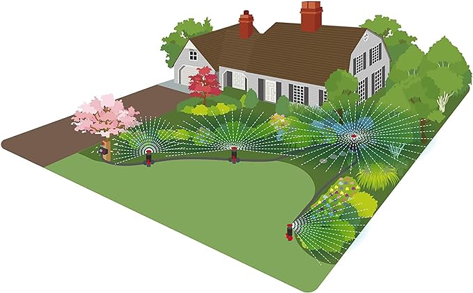 Eden 96093 Multi-Adjustable Flex Design Garden Sprinkler with Extension Set, Great for DIY Gardening Product