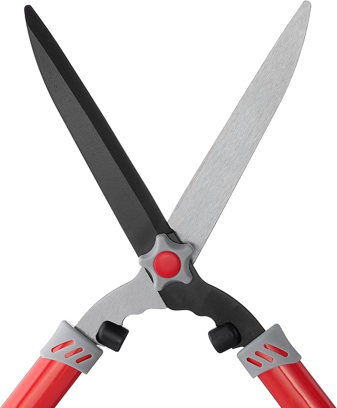 INTERTOOL Hedge Clipper Shears, Manual Trimmers for Bushes, Borders, Boxwood, Grass, Gardening & Landscaping, Straight Blade, 22 inch FT-1101