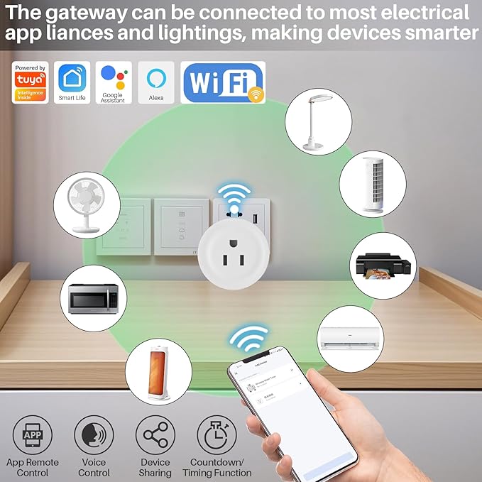 Smart Sprinkler Timer 2 Zone with Gateway, XinFuture WiFi Water Timer with Rain Delay, Manual& Automatic Watering System for Garden Hose Faucet, App& Voice Control, Outdoor Hose Timer for Yards Lawns